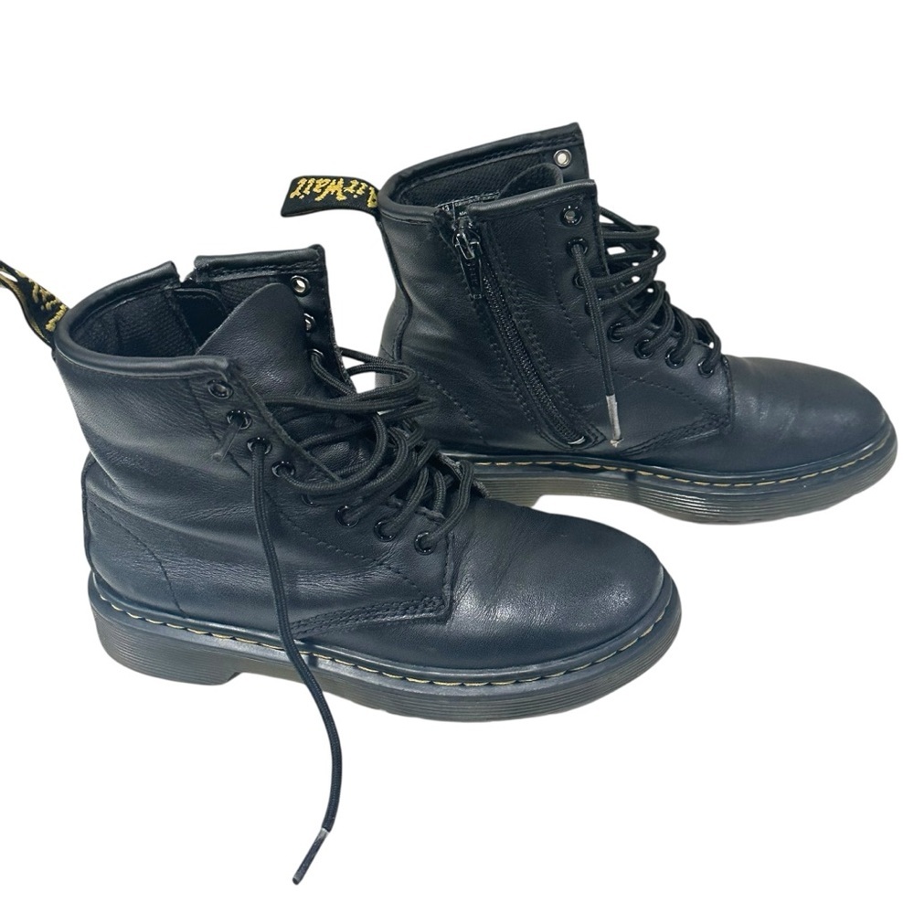 Dr. Martens 1460 Pascal Zip Combat Boots, Leather, Preschool Size 13